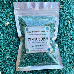 Mermaid Sushi Sizzling Room Salt Crystal Potpourri: Sea Salt & Orchid Scent